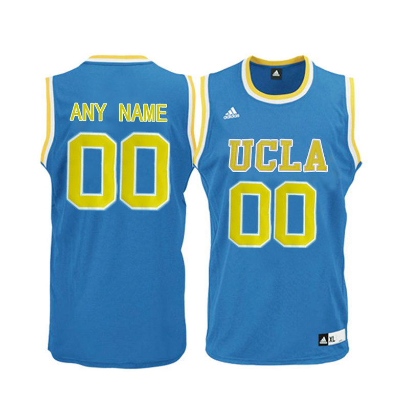 Men UCLA Bruins Customized Blue College Basketball Jersey Blue